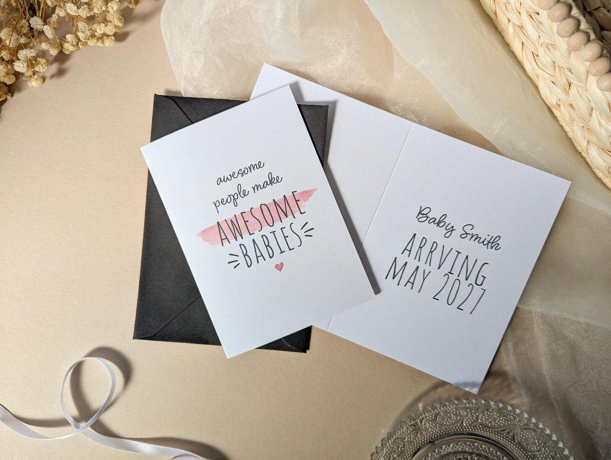 Pregnancy Announcement Scratch Card, Big Sister/Brother, Having A Baby, New Baby Card, Baby Announcement