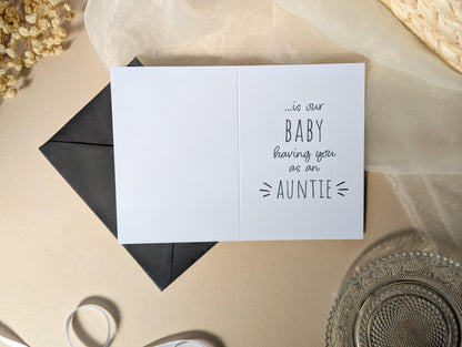Pregnancy Announcement Scratch Card, Sister/Brother, Having A Baby, New Baby Card, Baby Announcement