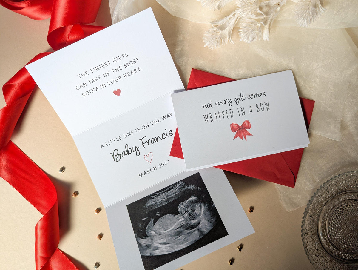 Personalised Pregnancy Reveal Card, Save the Date, Grandparents, New Baby Card, Baby Announcement