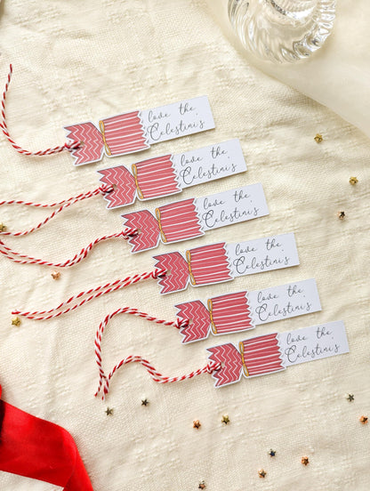 Personalised Christmas Gift Tags, Pack of 8, Holiday Gifting, Xmas Gift Wrap