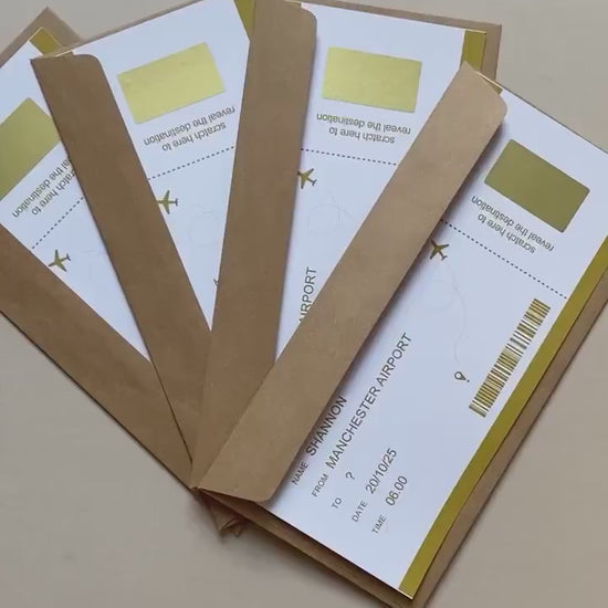 Birthday Voucher Personalised, Surprise Holiday, Personalised Gift, Present Reveal For Her/Him